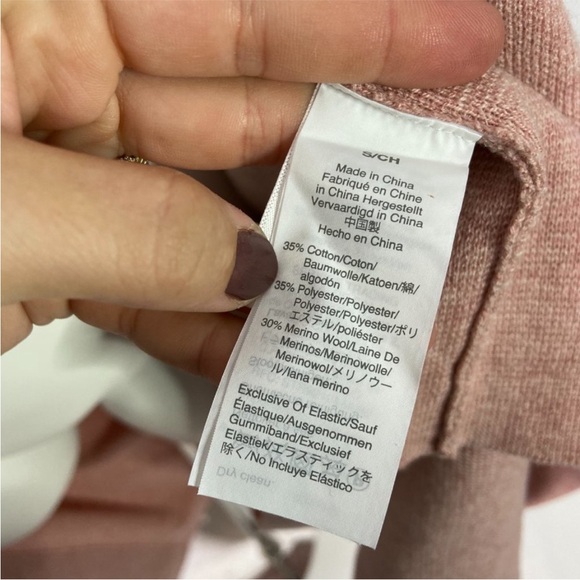 NWT J. Crew Ella Open Front Long Sweater Cardigan Coat Blazer Pink XL - Picture 4 of 6